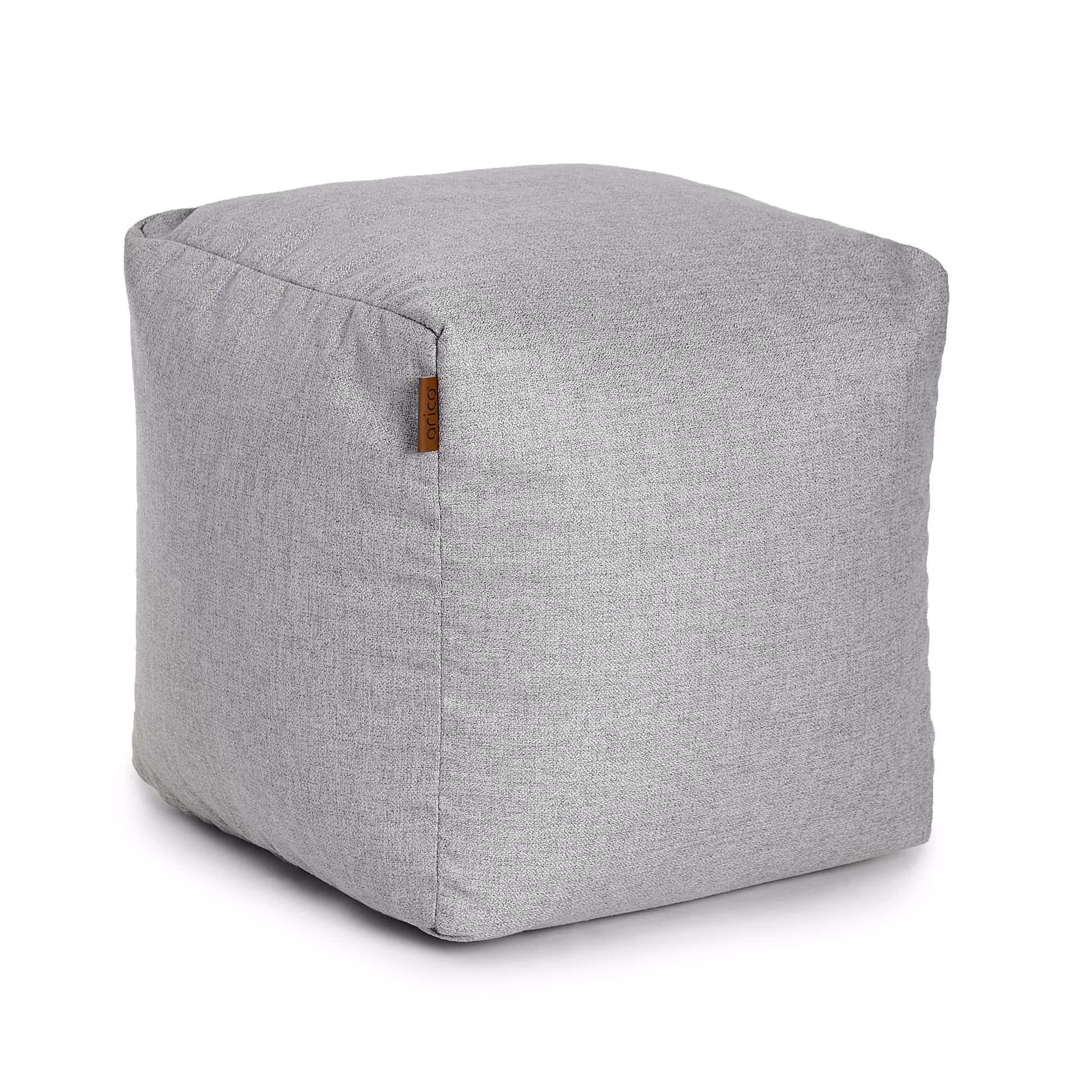 Square Footrest Pouf - Sepia