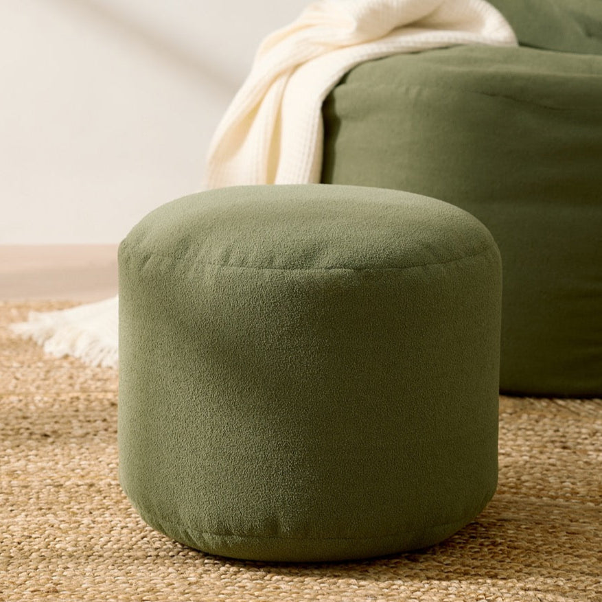 Round Footrest Pouf - Paloma