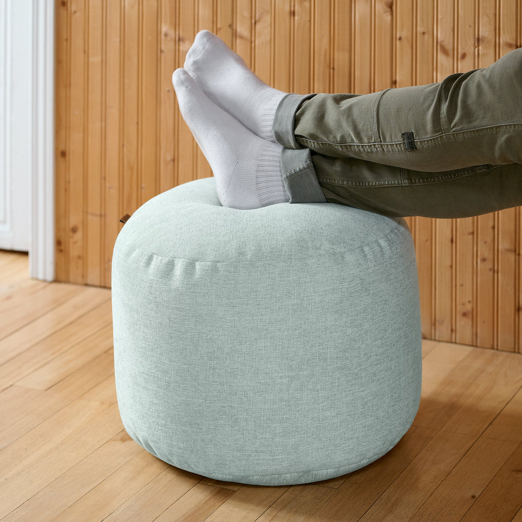Round Footrest Pouf - Sereny