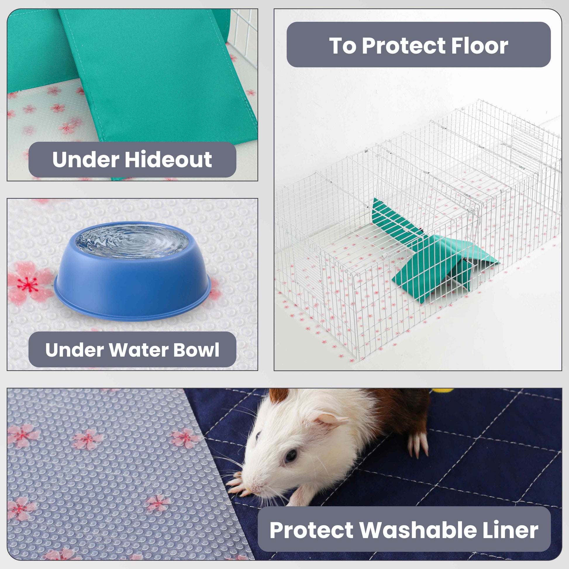 Versatile EVA Cage Liner – Rabbit, Guinea Pig & Reptile Mat, Easily Cut , 18"×79"