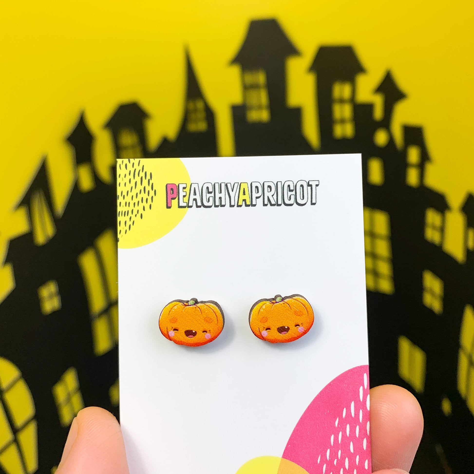 Boucles d'oreilles citrouille