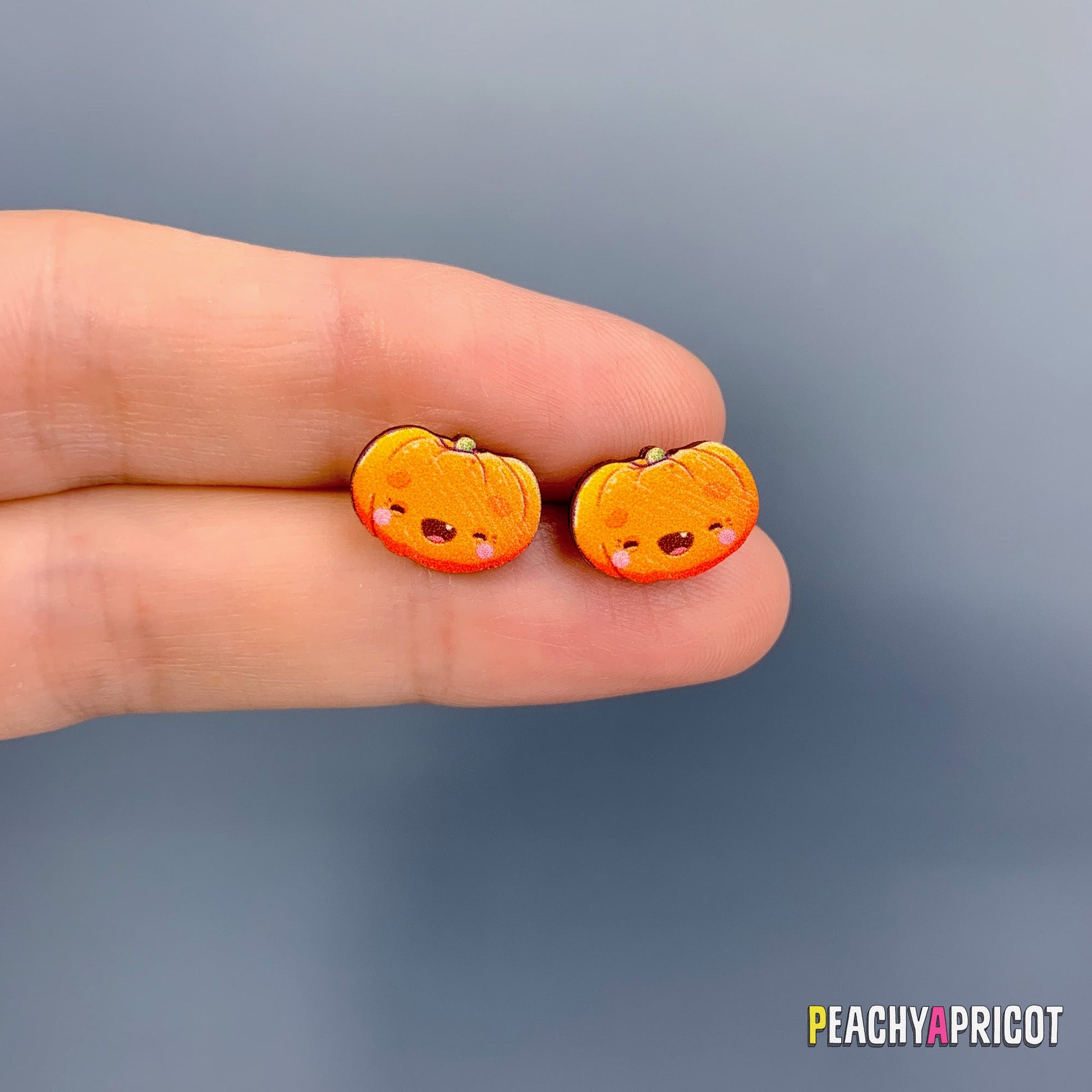 Boucles d'oreilles citrouille
