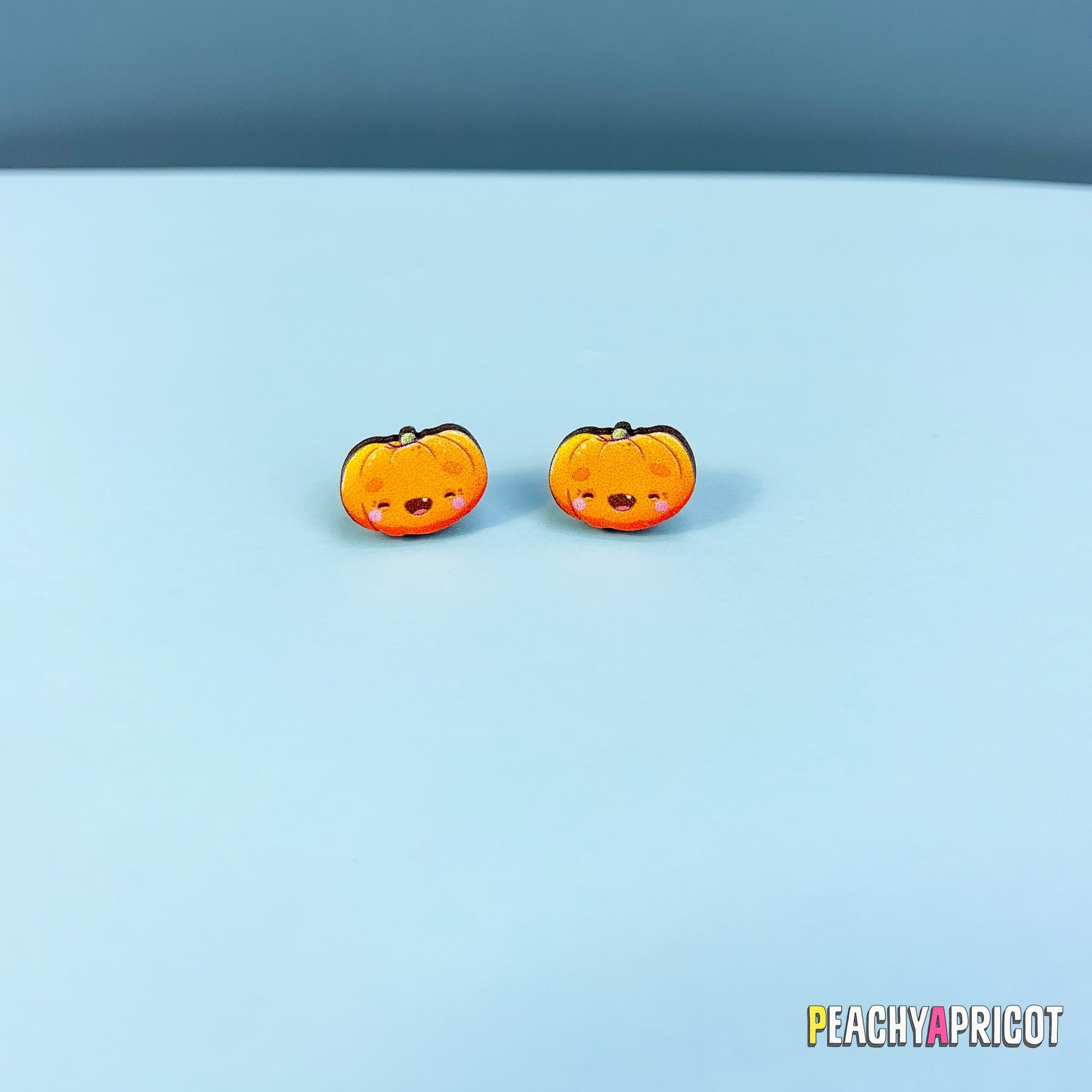 Boucles d'oreilles citrouille