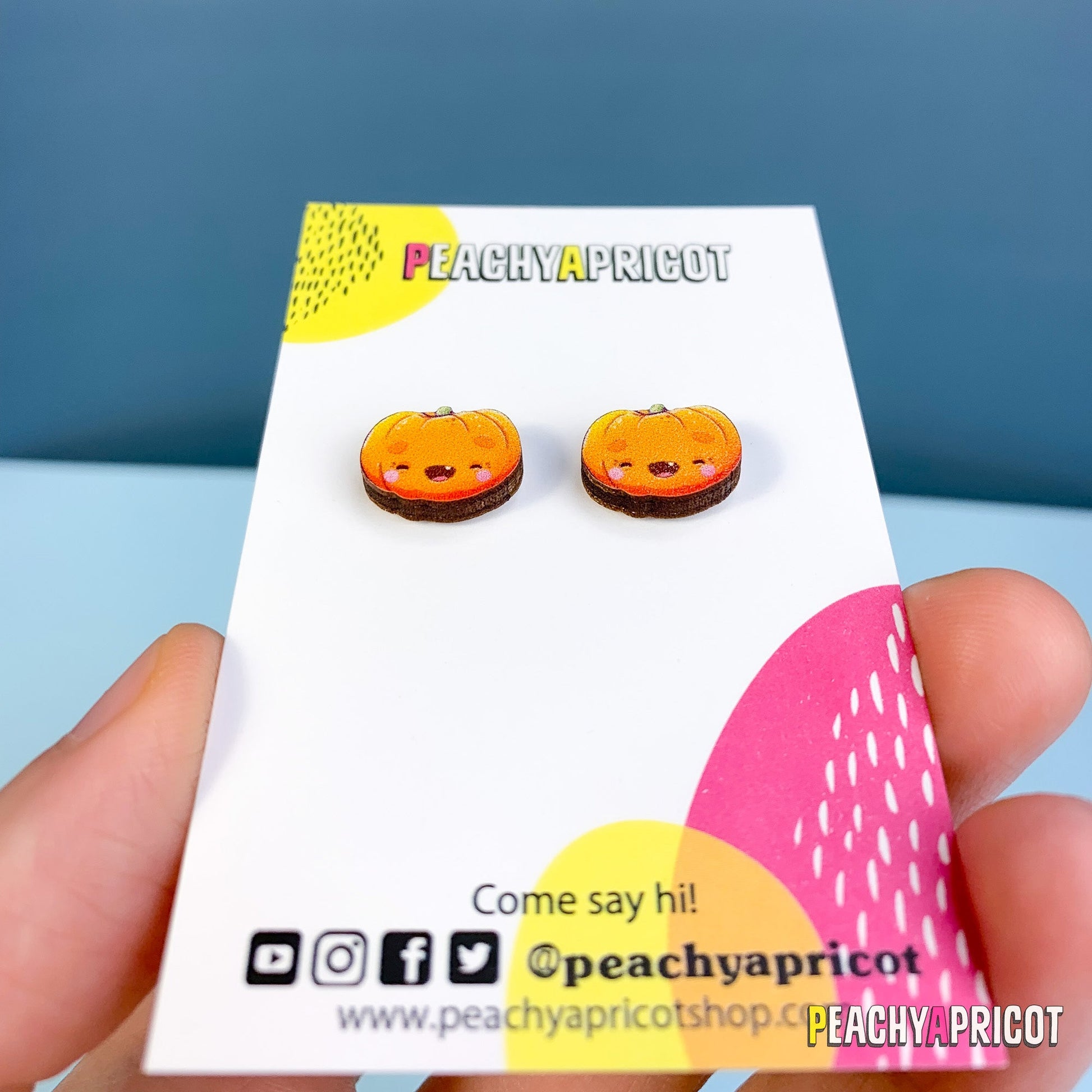 Boucles d'oreilles citrouille