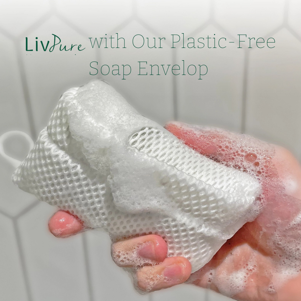 Reusable Soap Envelope & Loufa – Eco-Friendly Exfoliating Soap Saver | Fits ALL Bar Soaps | 100% Recycled Material