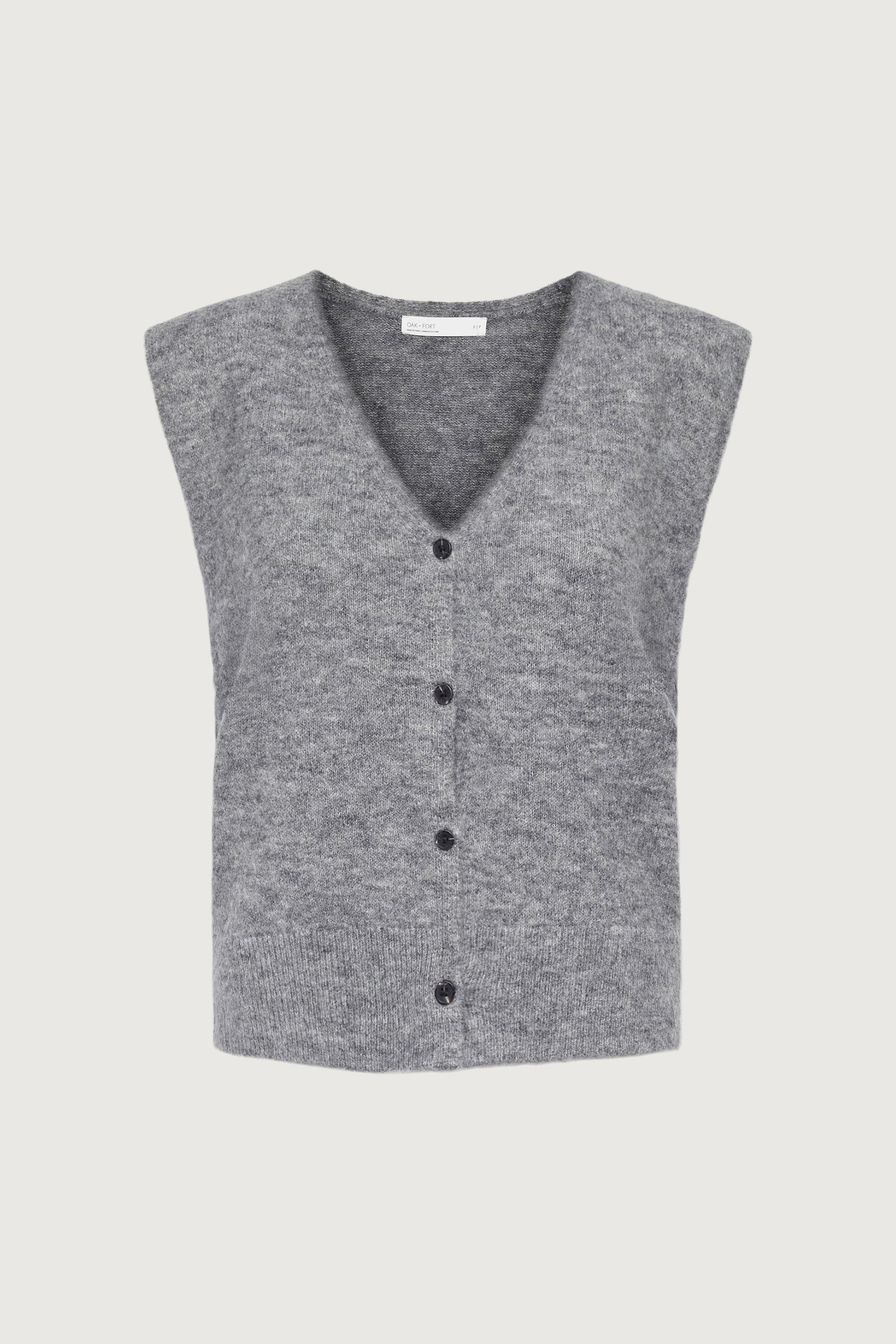Gilet pull boutonné sur le devant