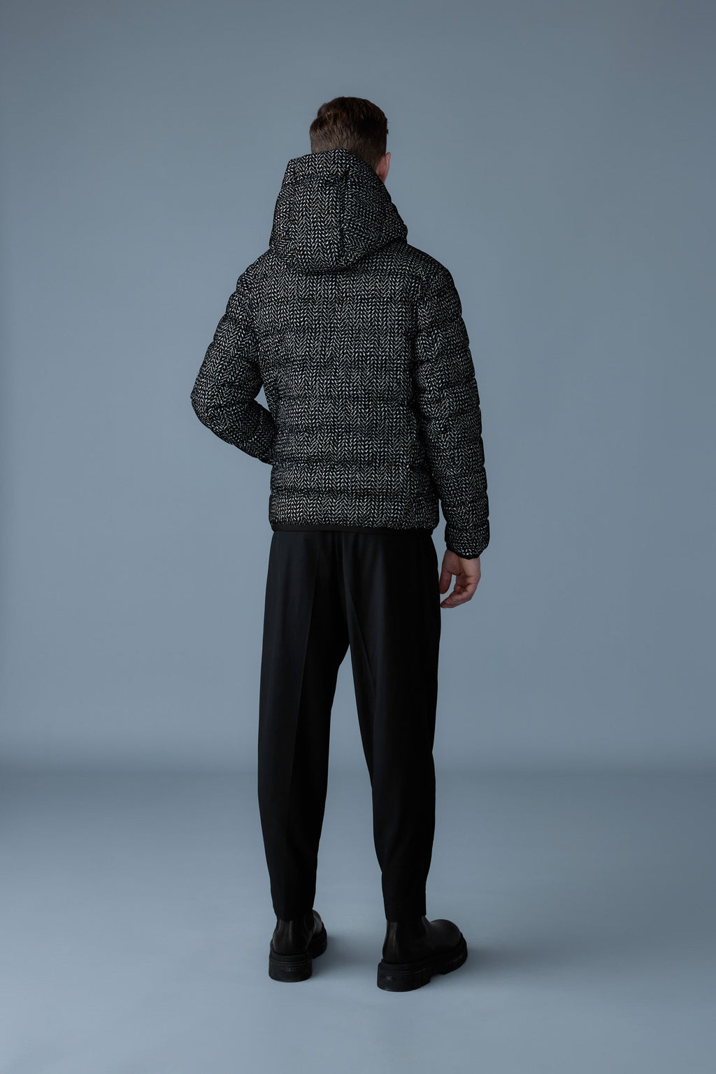 JACK-FLP Flocked light down jacket with hood