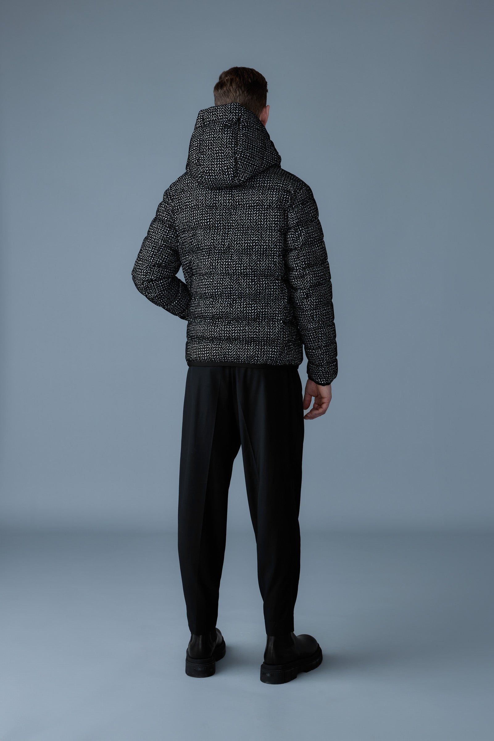 JACK-FLP Flocked light down jacket with hood