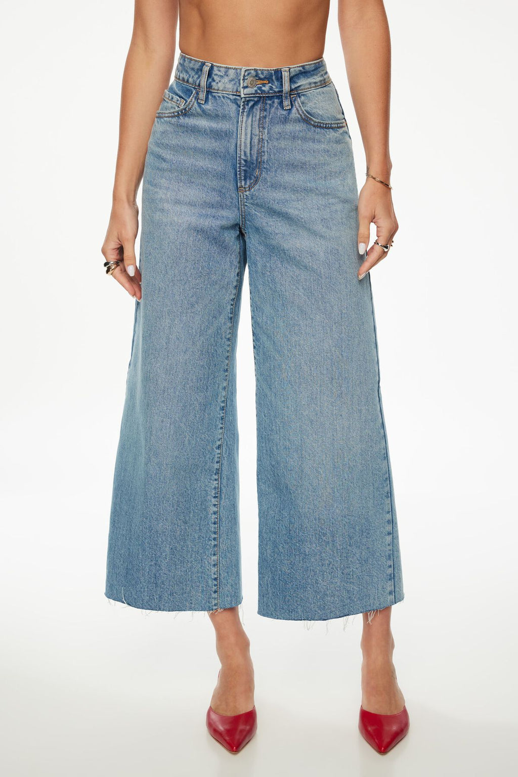 Jean court ultra large Chloé