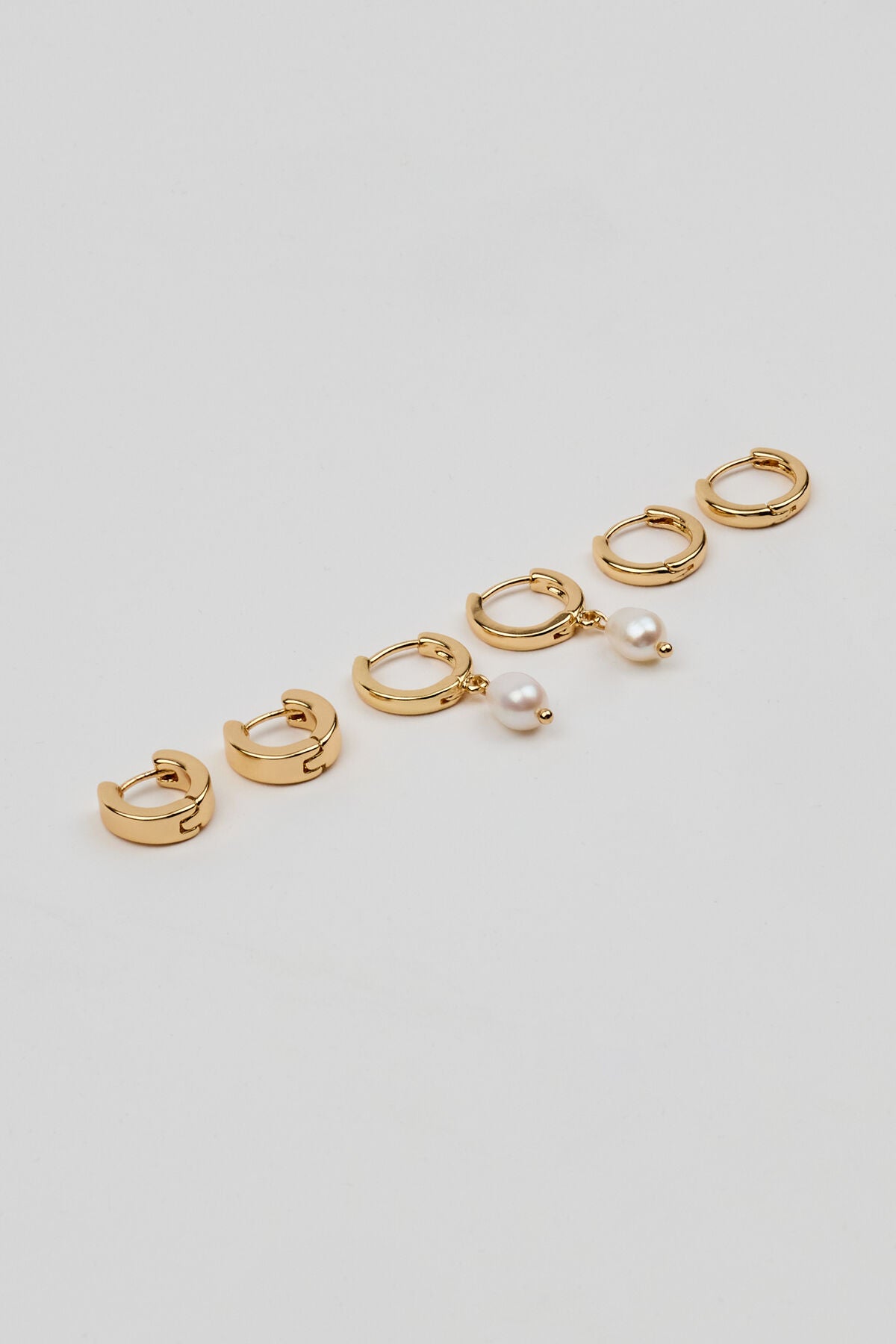 Lot de 3 boucles d'oreilles de fête en perles