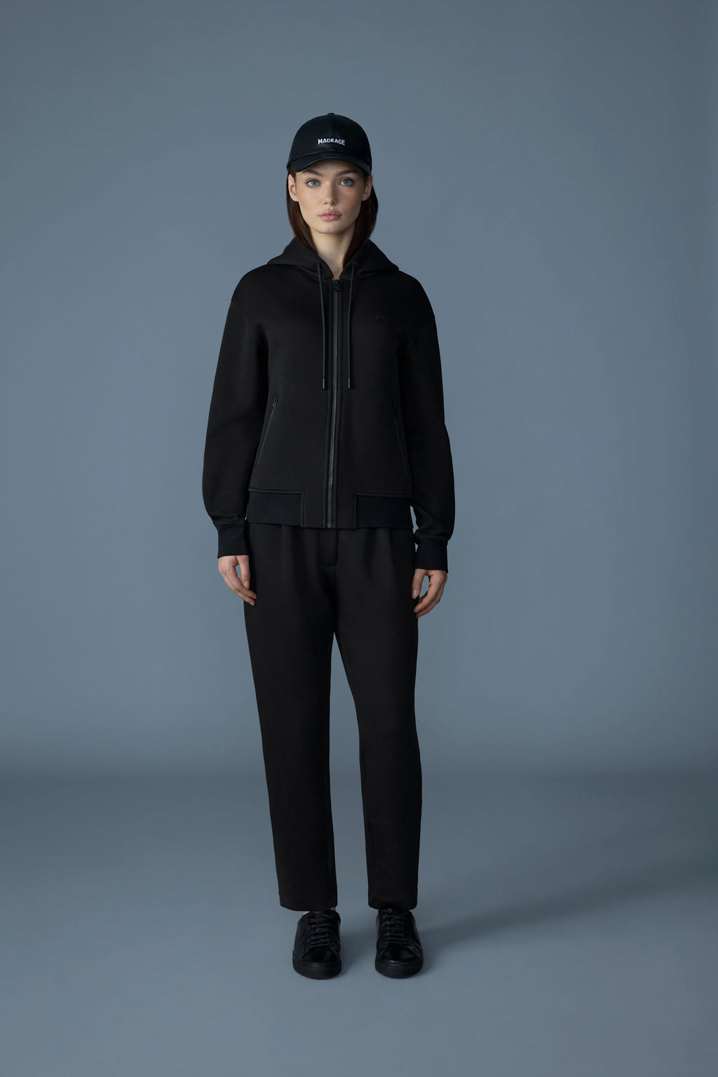 Sweat à capuche zippé double face KRYSSA
