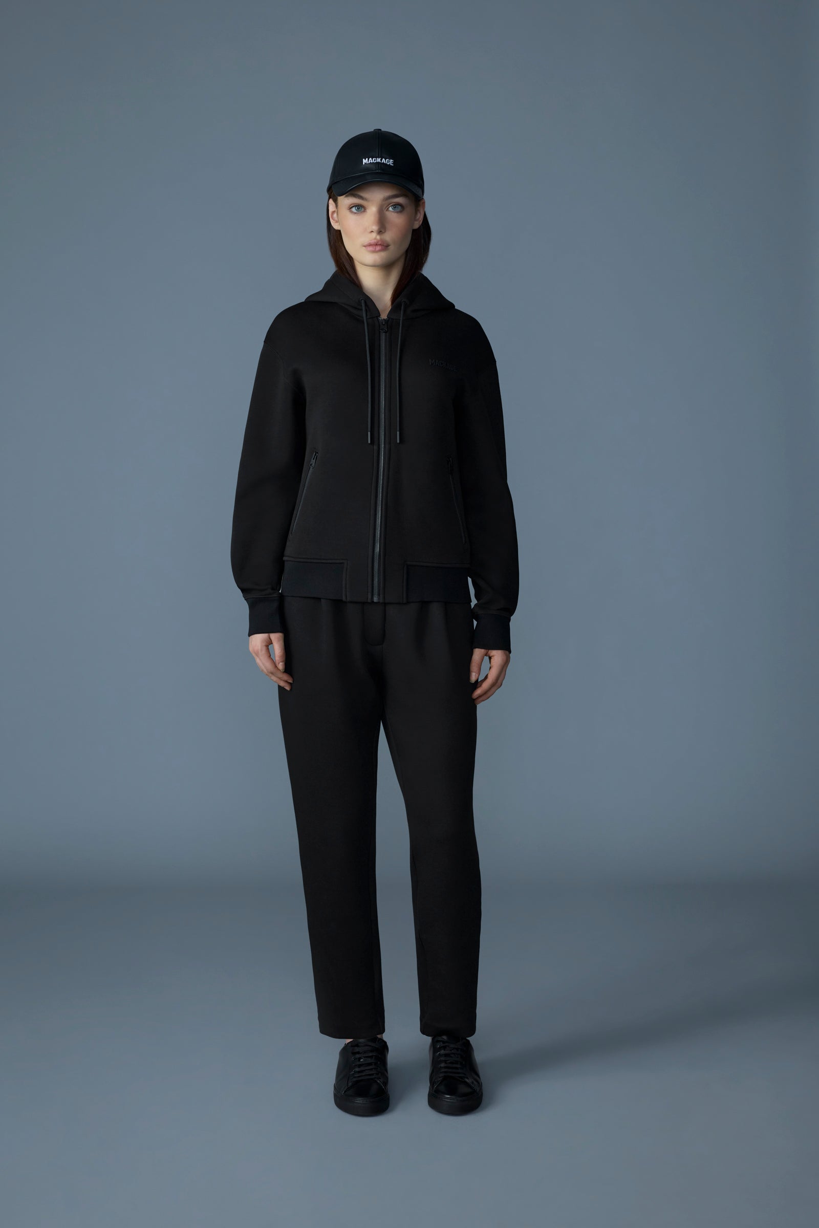 KRYSSA Double-Face Zip-Up Hoodie