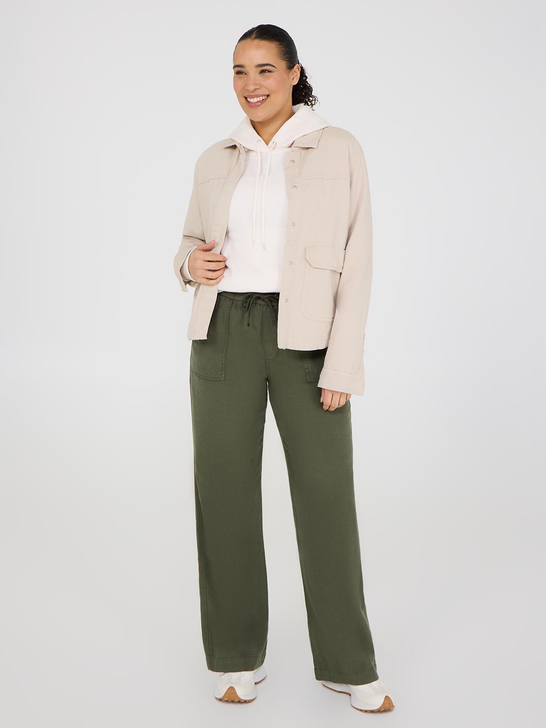 Pantalon Tencel à jambes larges