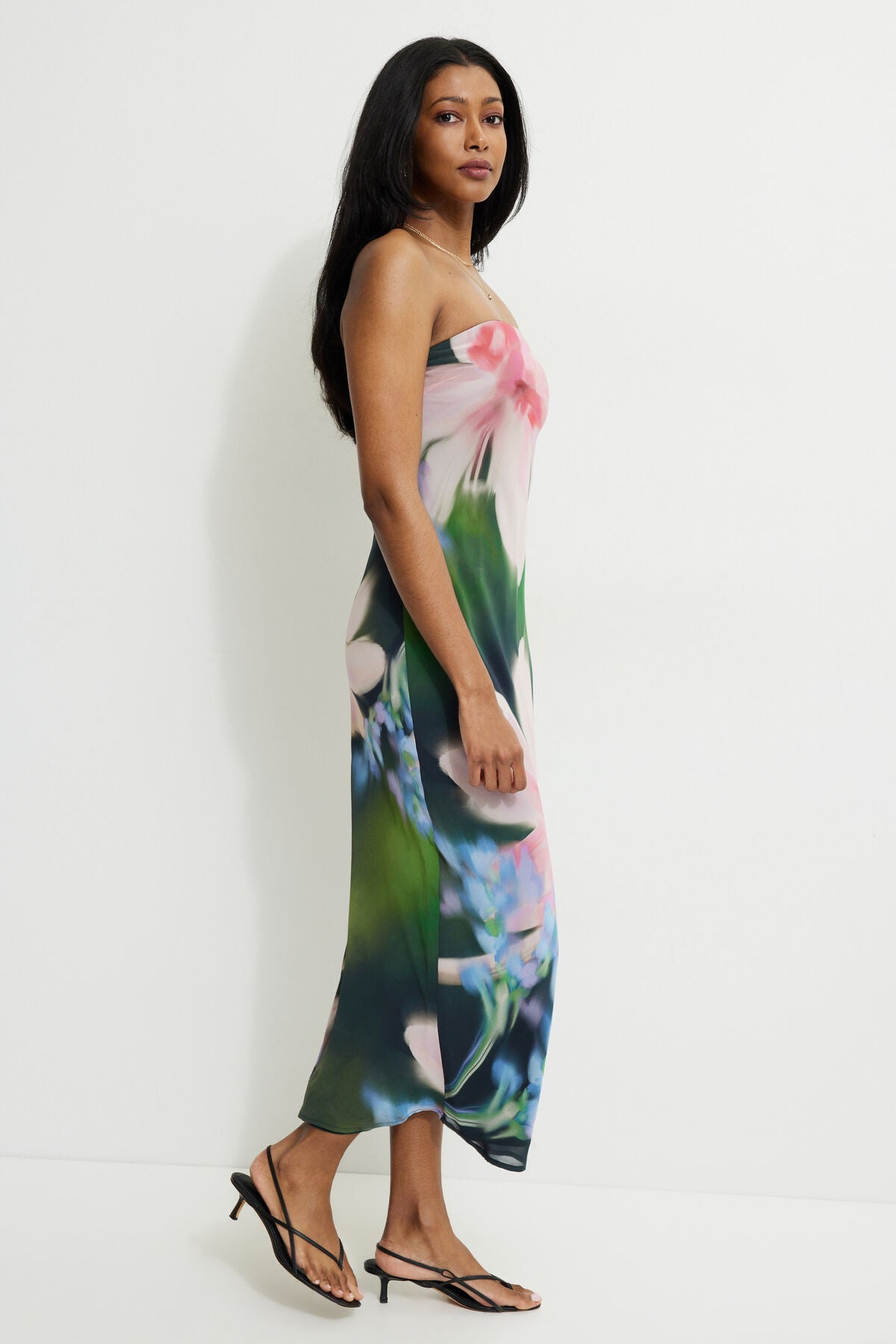 Leah Floral Maxi Tube Dress