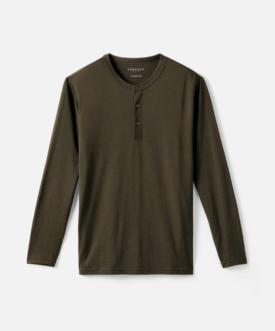 Men's Long Sleeve Merino Henley