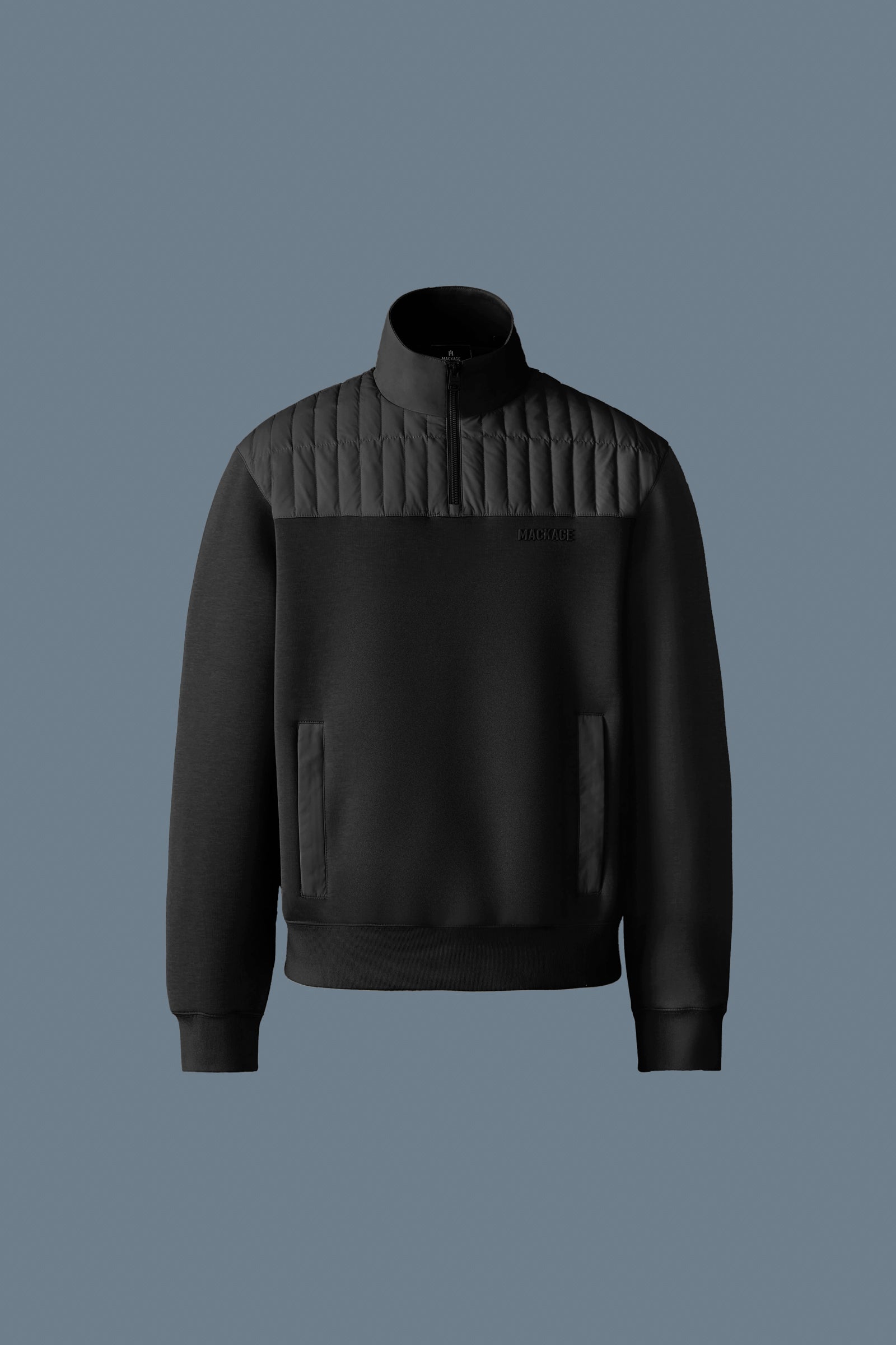 COREY Hybrid Down Quarter-Zip Sweater