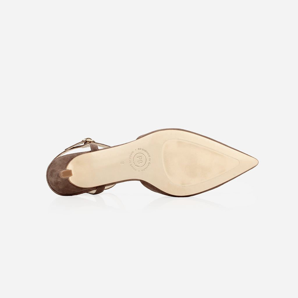 The Claire Kitten Heel Racing Red