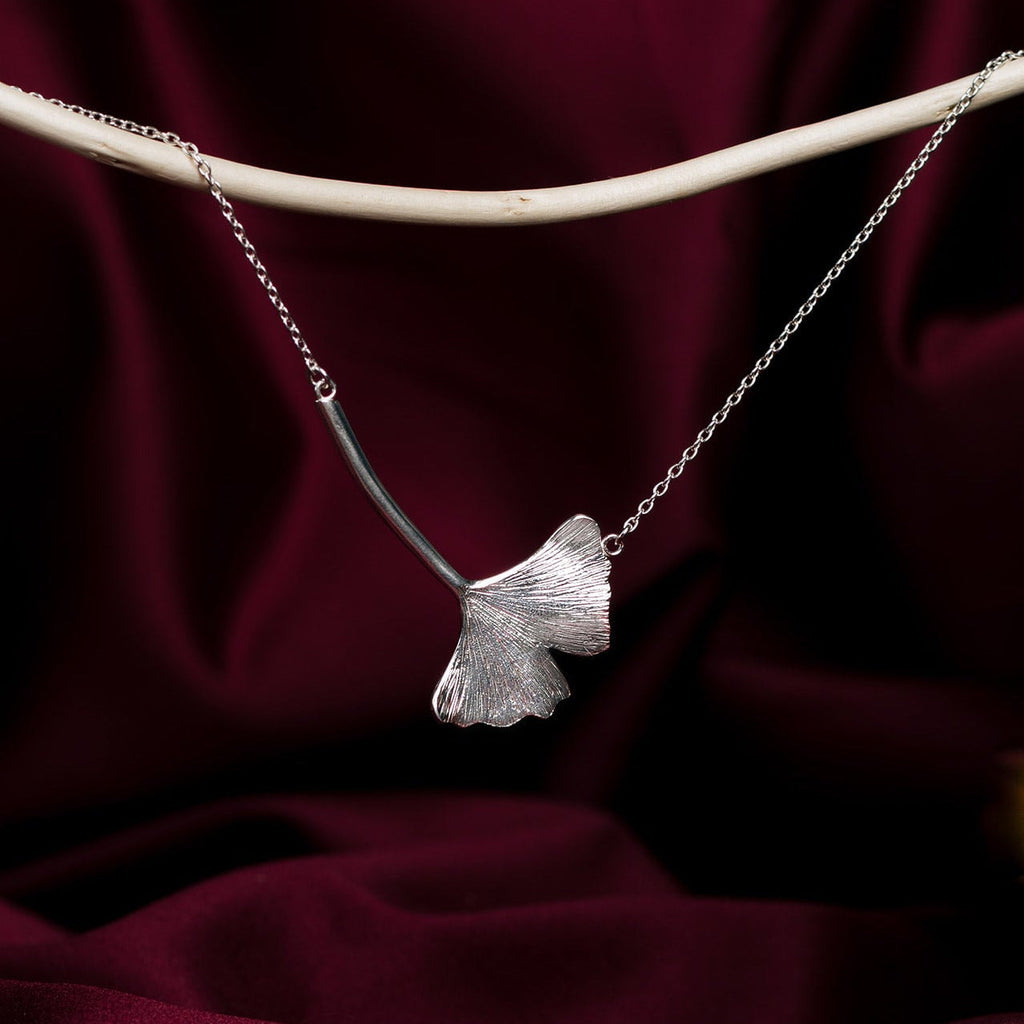 Large Single Ginkgo Necklace