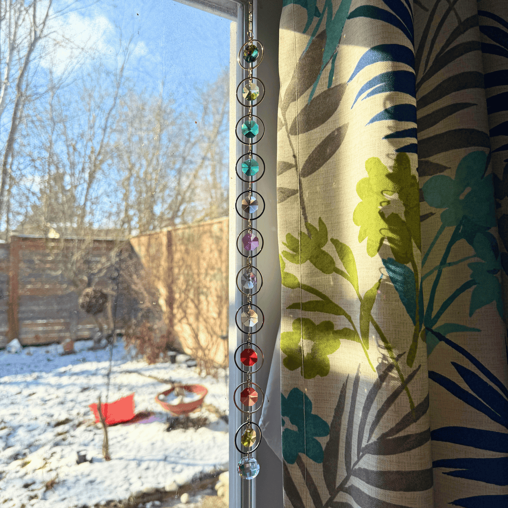 Rainbow Dot Prism Suncatcher