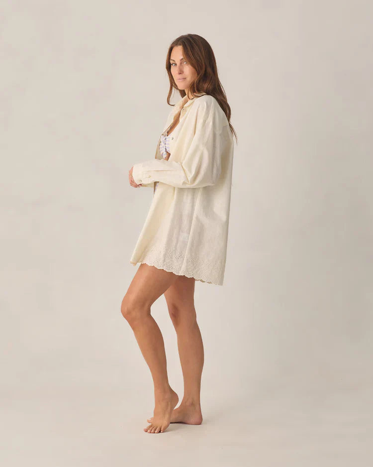 Women's Del Mar Shirt | Ivory | Rylee & Cru