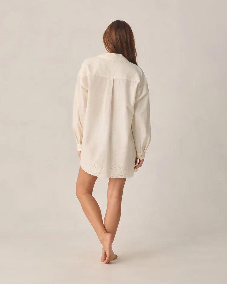 Women's Del Mar Shirt | Ivory | Rylee & Cru
