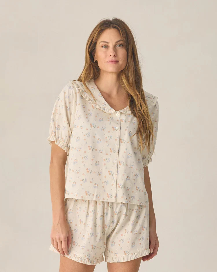 Women's Delilah Pajama Set | Pastel Garden | Rylee & Cru