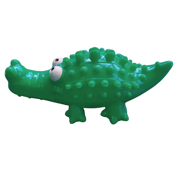 Jouet à mâcher pour chien en forme d'alligator - Couine 