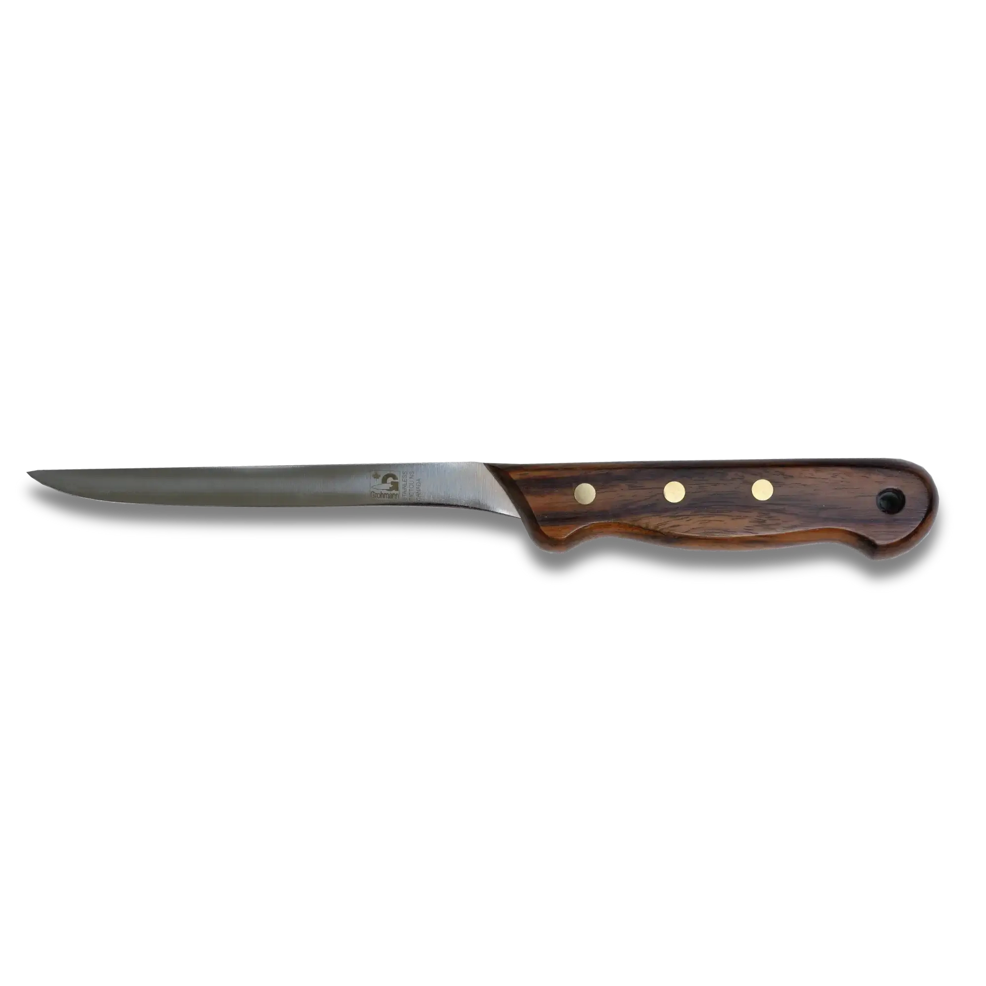 Regular Line Fillet Knife & Leather Sheath 6" Blade