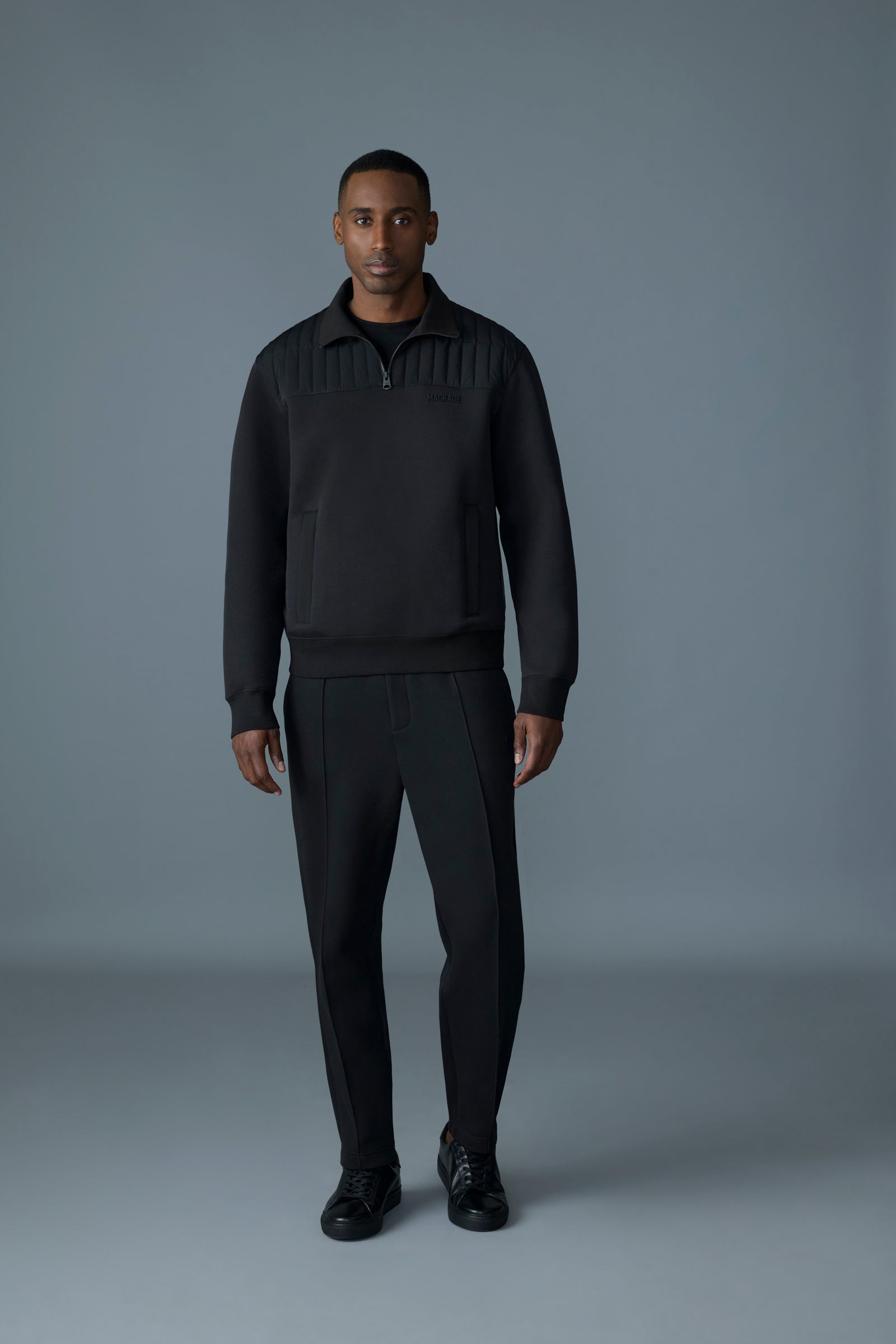 COREY Hybrid Down Quarter-Zip Sweater