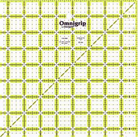 Omnigrip 8.5'' Non-Slip Square Ruler - CHIPPED