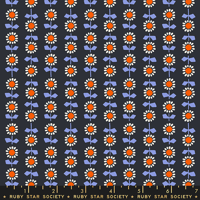 RSS Meadow Star - Bloom Soft Black, 1/4 yard