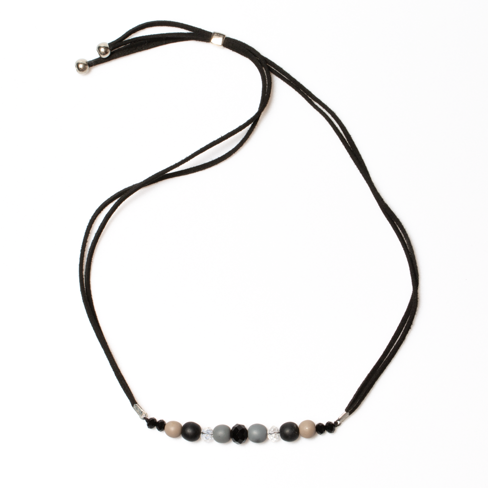 Short Simple Beaded Necklace/Choker