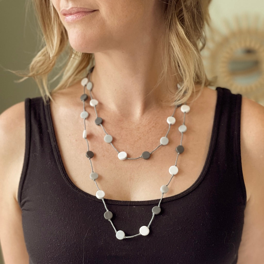Simple Resin Disc Necklace