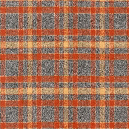 Mammoth Flannel - Rust, 1/4 yard