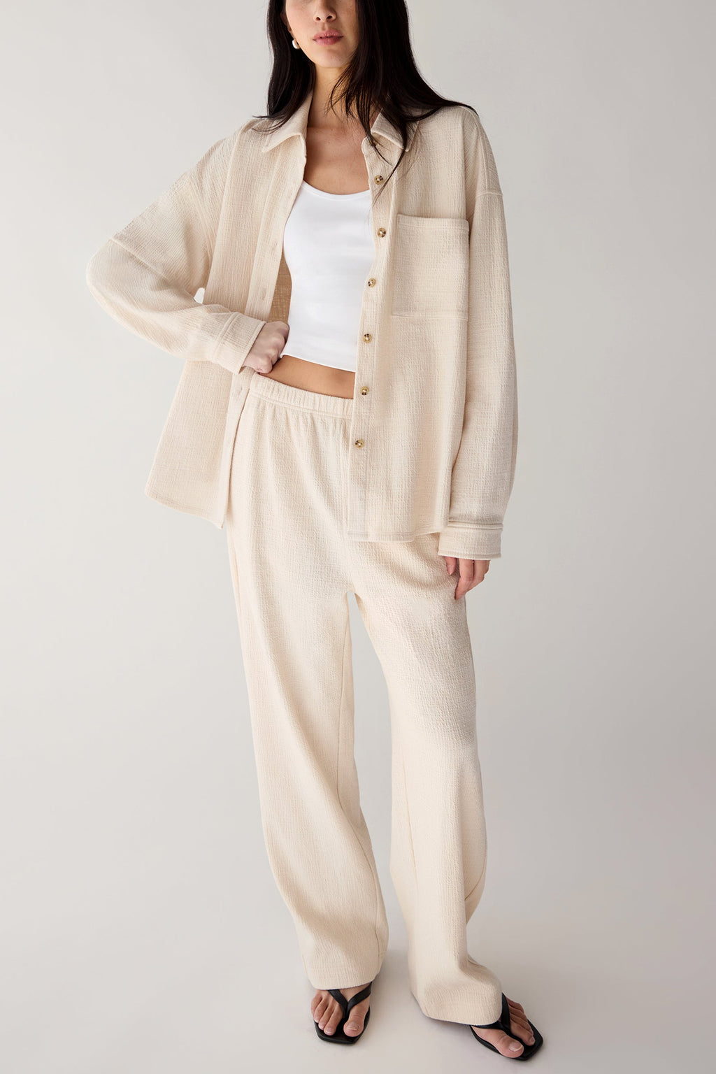 CHEMISE EN MAILLE SURDIMENSIONNÉE