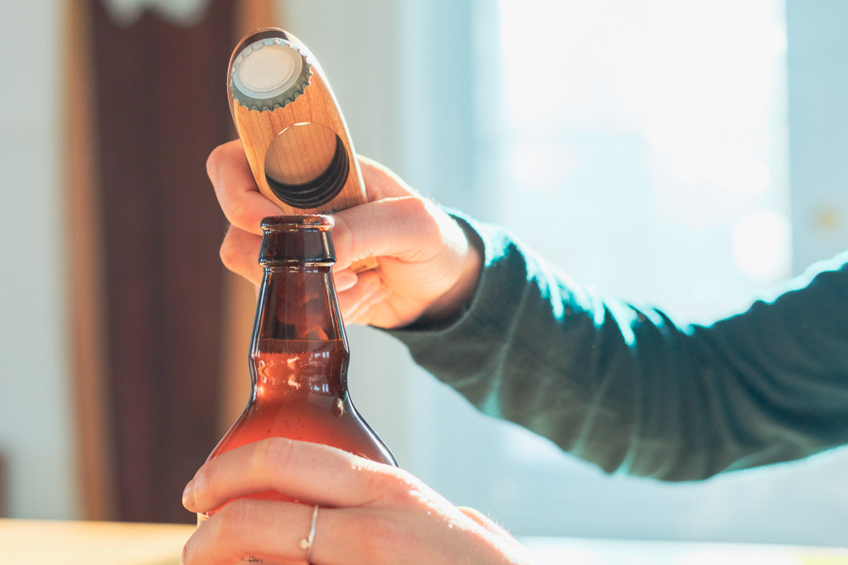 Versatile Wooden Bottle Opener 'The Ultimate D-Cap'