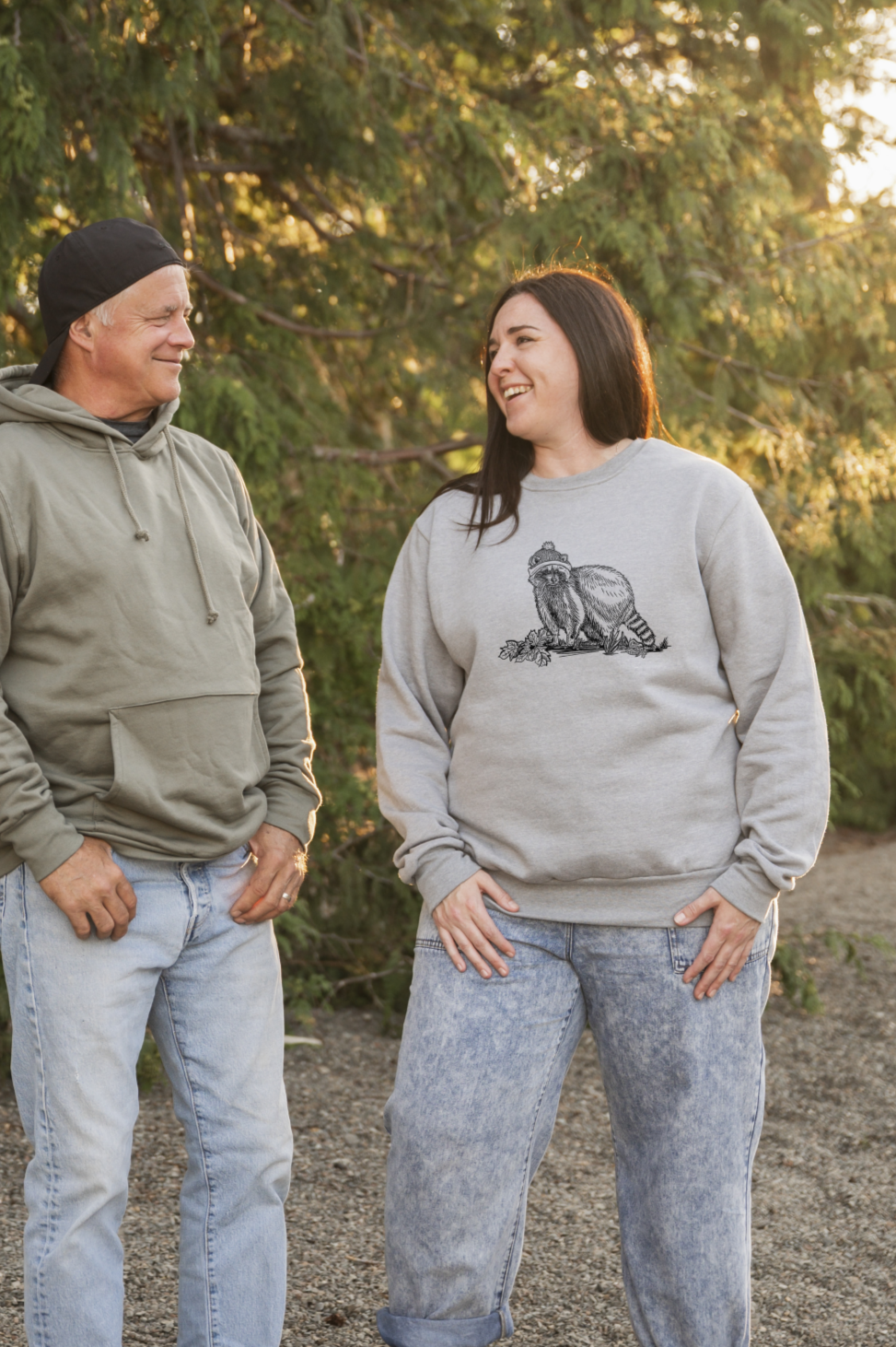 RACCOON- Unisex Eco Crewneck Sweatshirt