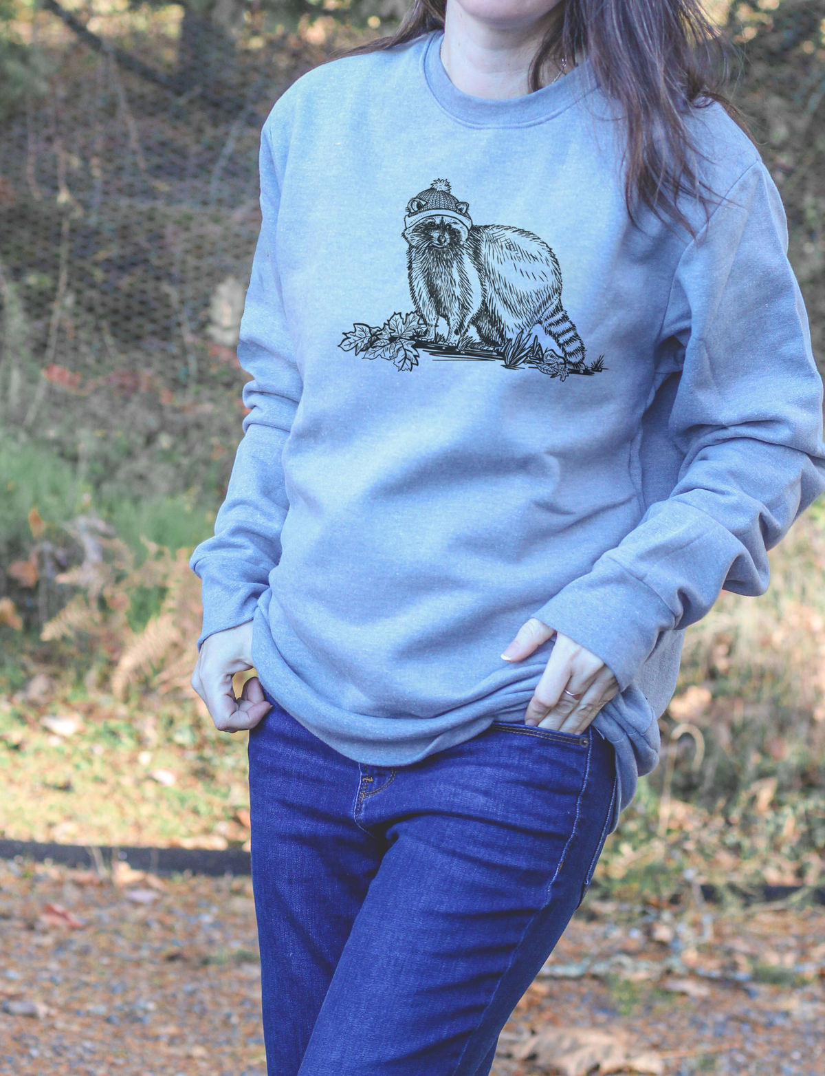 RACCOON- Unisex Eco Crewneck Sweatshirt
