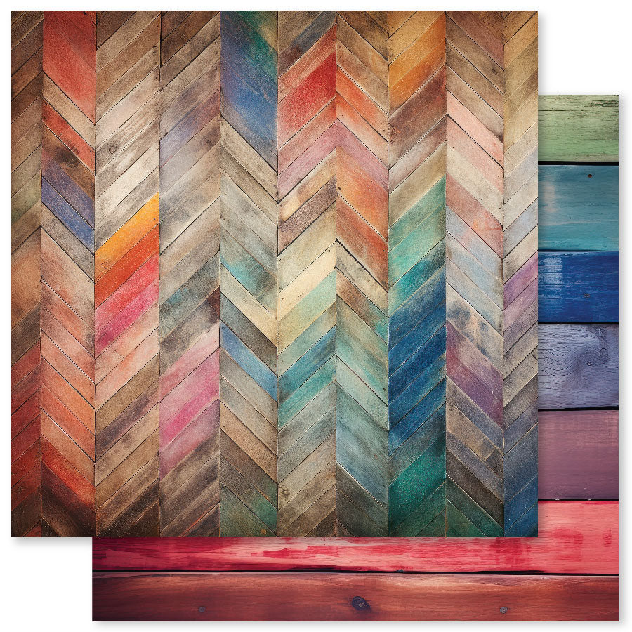 Rainbow Wood 6x6 Paper Collection 31040