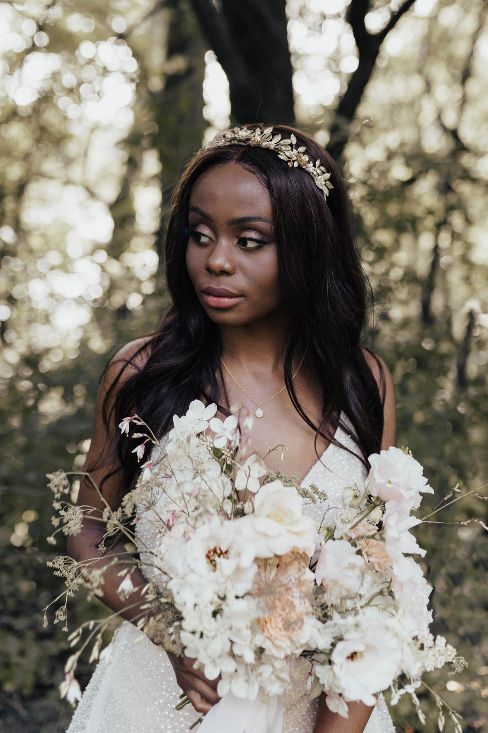 MILLICENT Leaf Bridal Crown