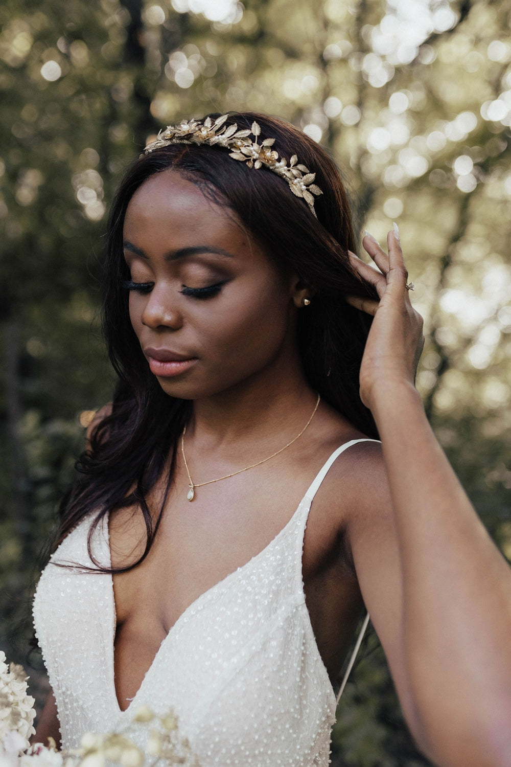 MILLICENT Leaf Bridal Crown