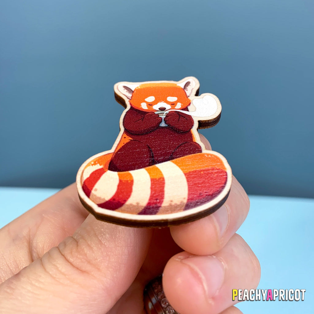 Pin's Panda roux