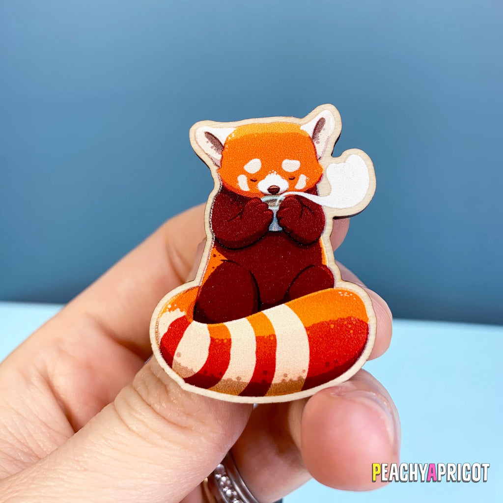 Pin's Panda roux