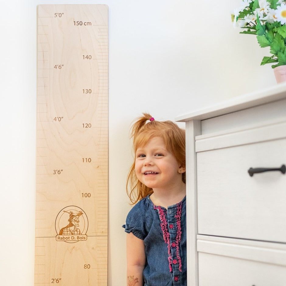 Wooden Measuring Ruler for Kids - Straight