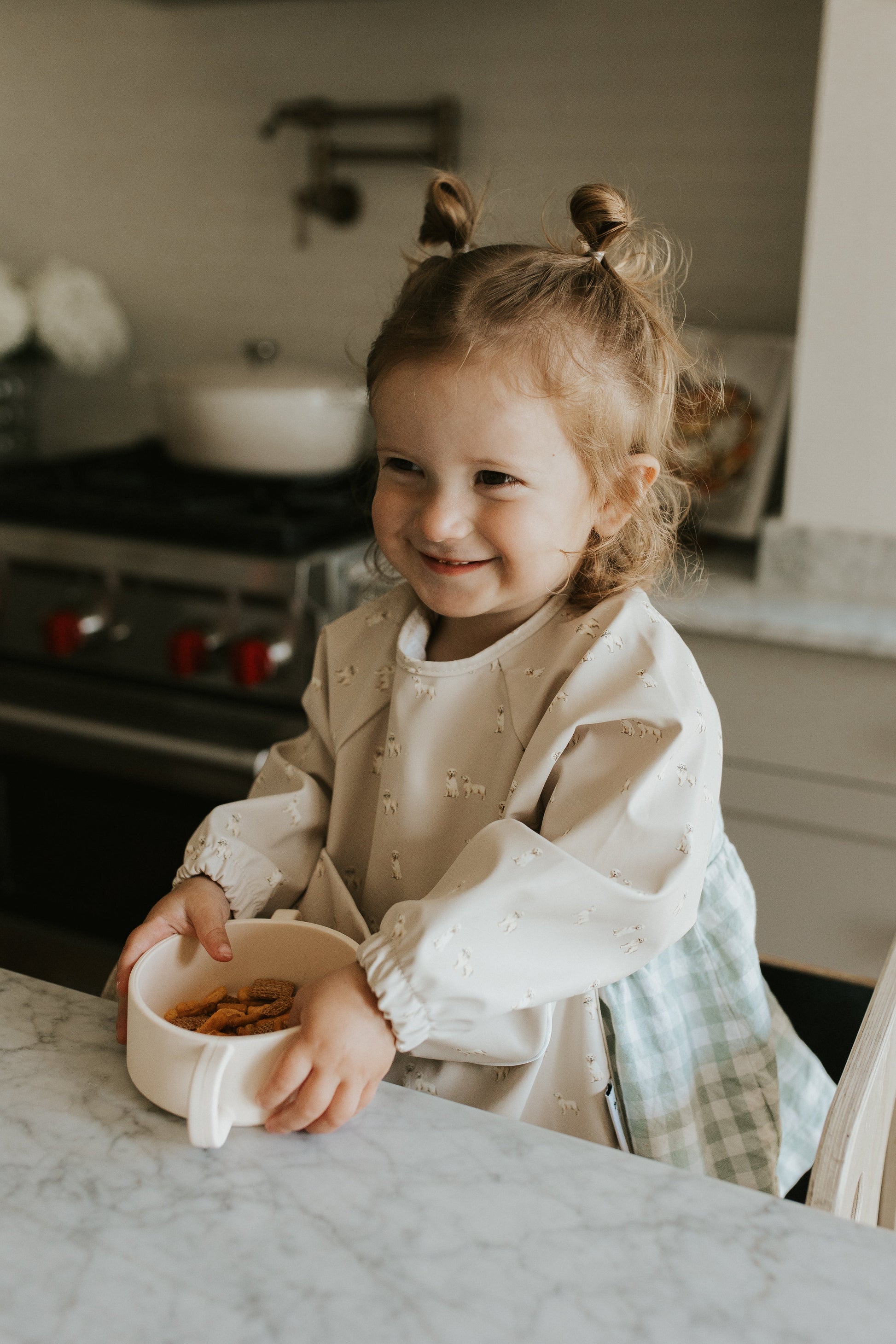 Long Sleeve Bib with Integrated Pocket