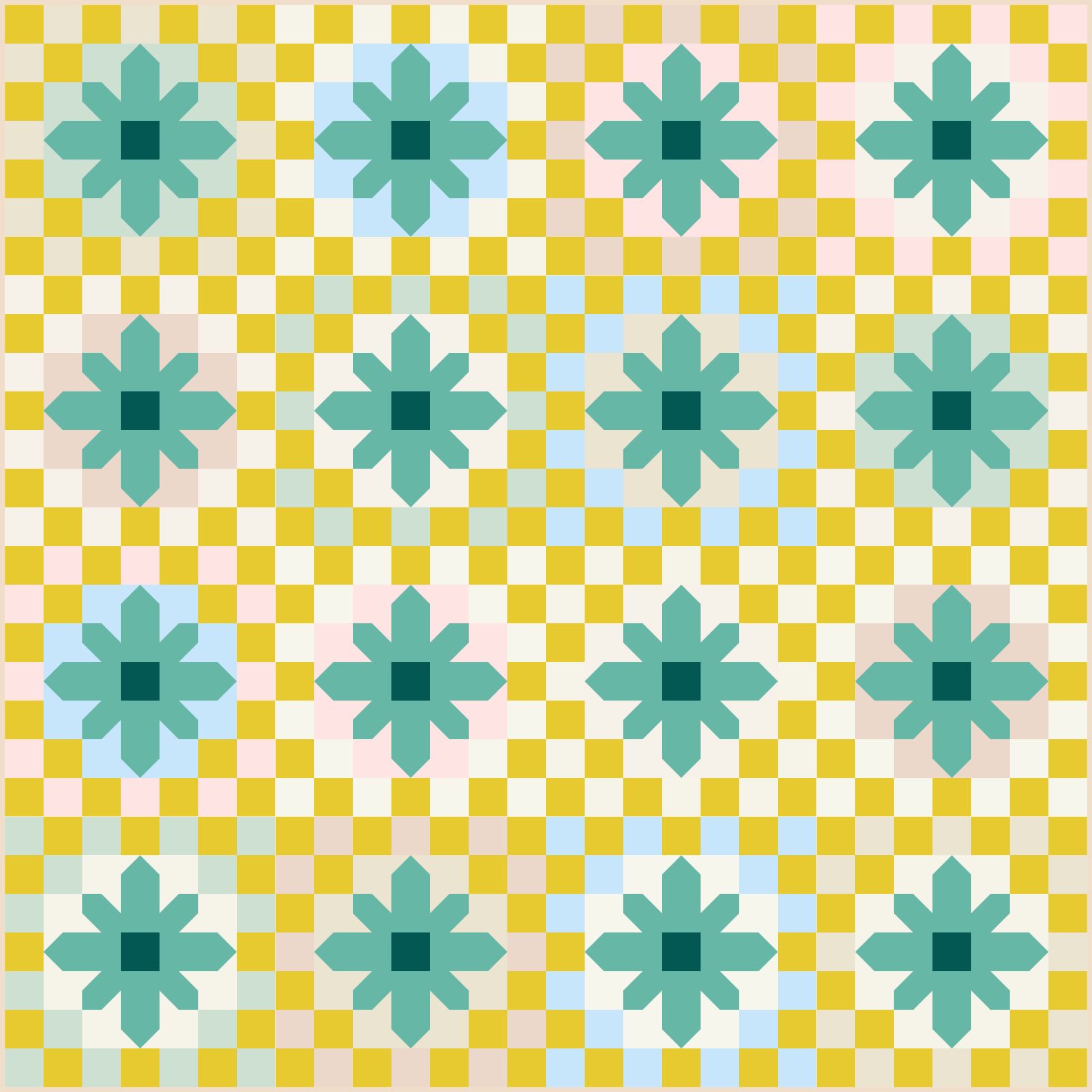 Retro Crochet Quilt Kit