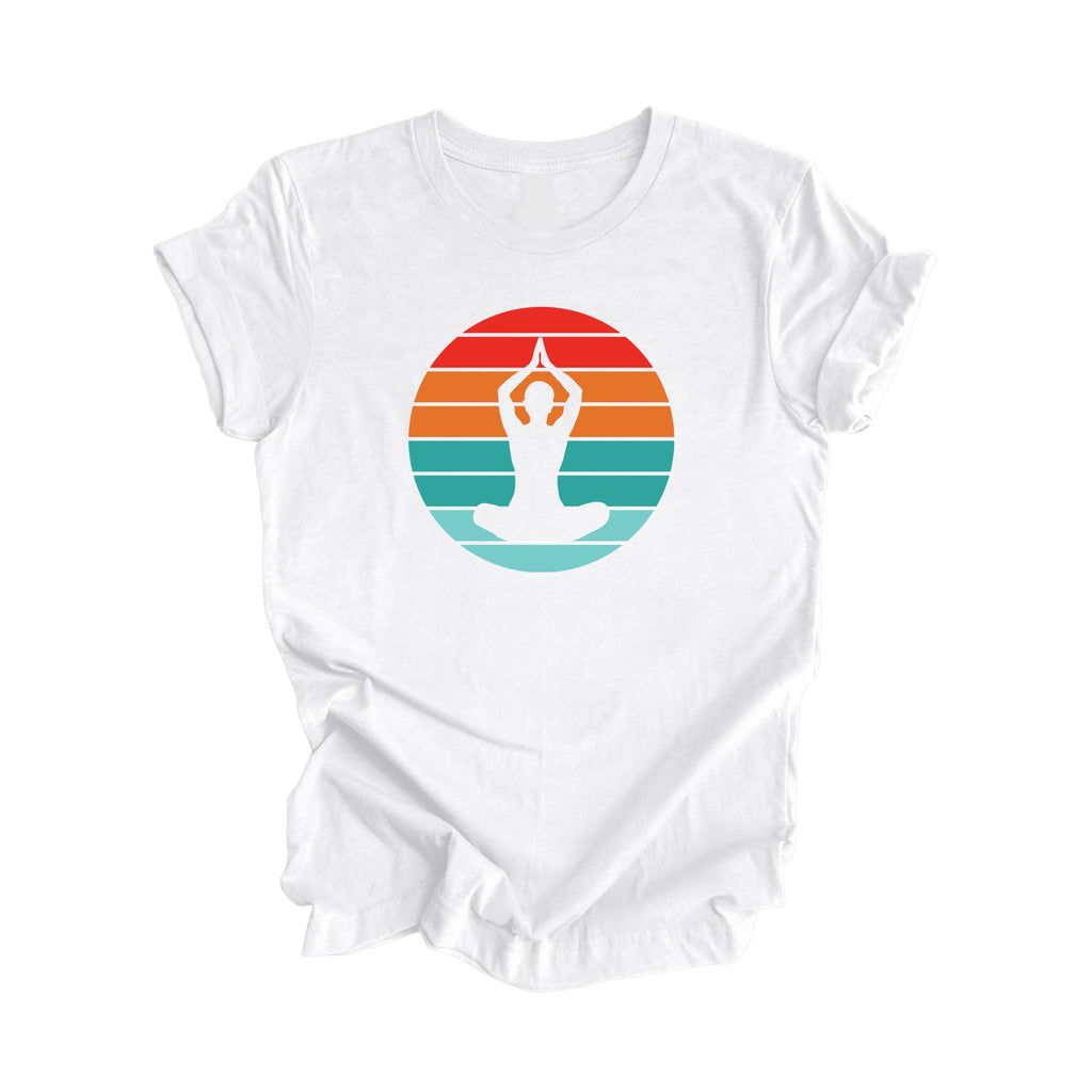 Retro Yoga - Yoga Gift, Meditation Shirt, Yoga T-shirt, Yoga Lover Gift, Yoga Teacher Shirt, Wellness Shirt, Self Care Shirt - Inspired X