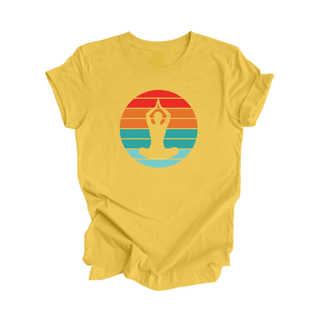 Retro Yoga - Yoga Gift, Meditation Shirt, Yoga T-shirt, Yoga Lover Gift, Yoga Teacher Shirt, Wellness Shirt, Self Care Shirt - Inspired X