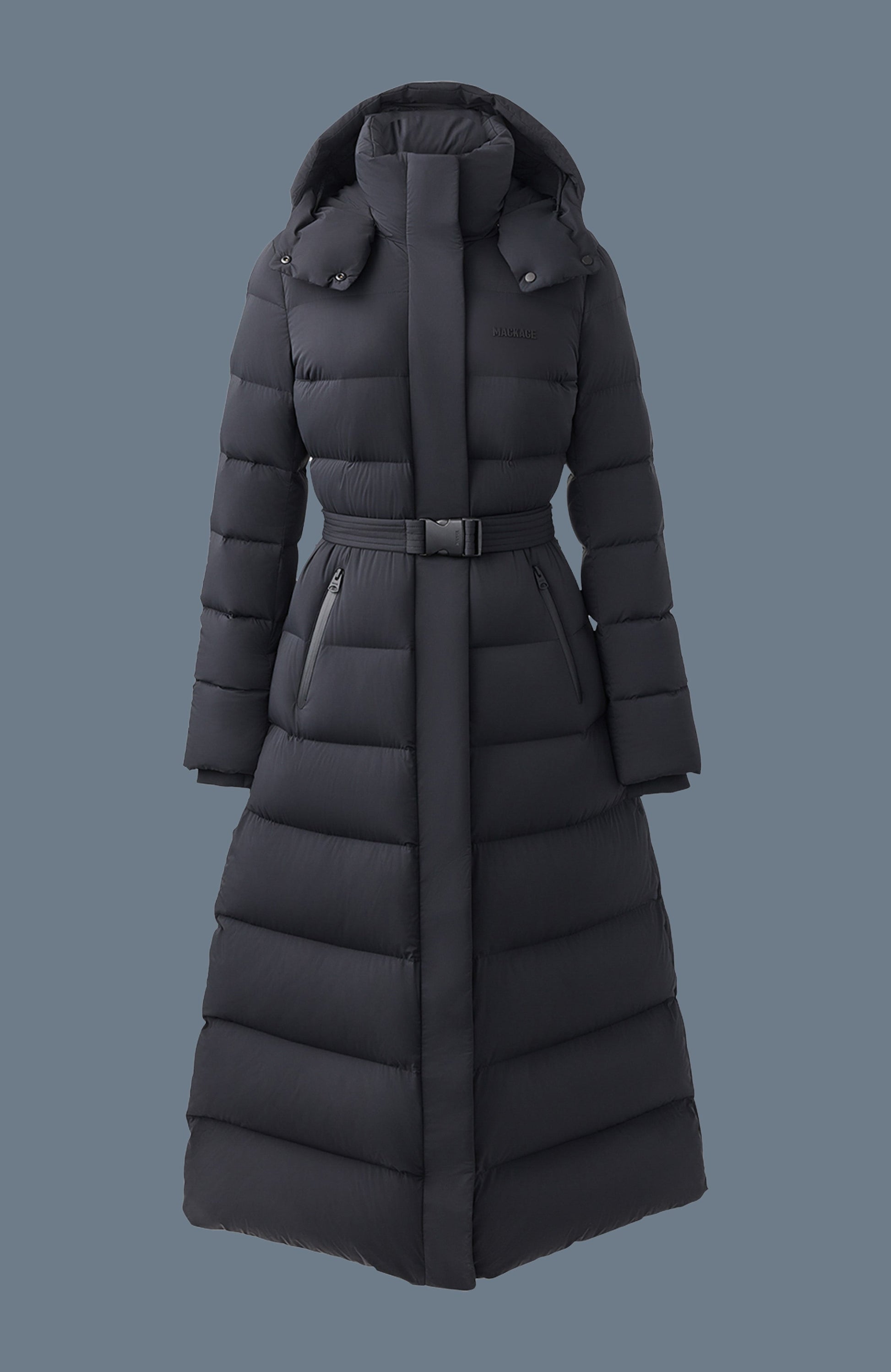 CALINA-CITY Manteau maxi extensible