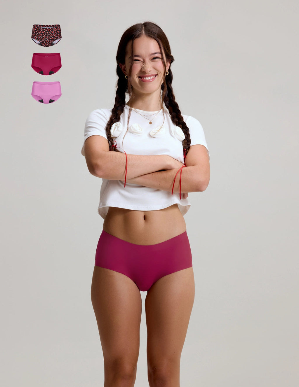 Teen Leakproof UltraThin No-Show Boyshort 3-Pack